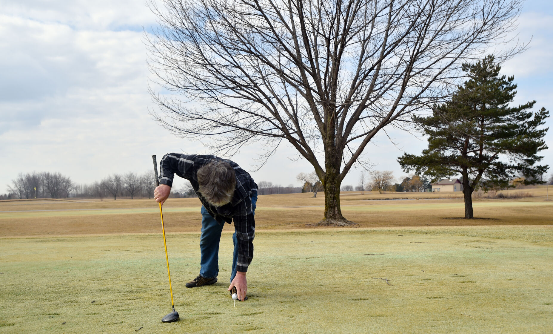 First tee shot of the year